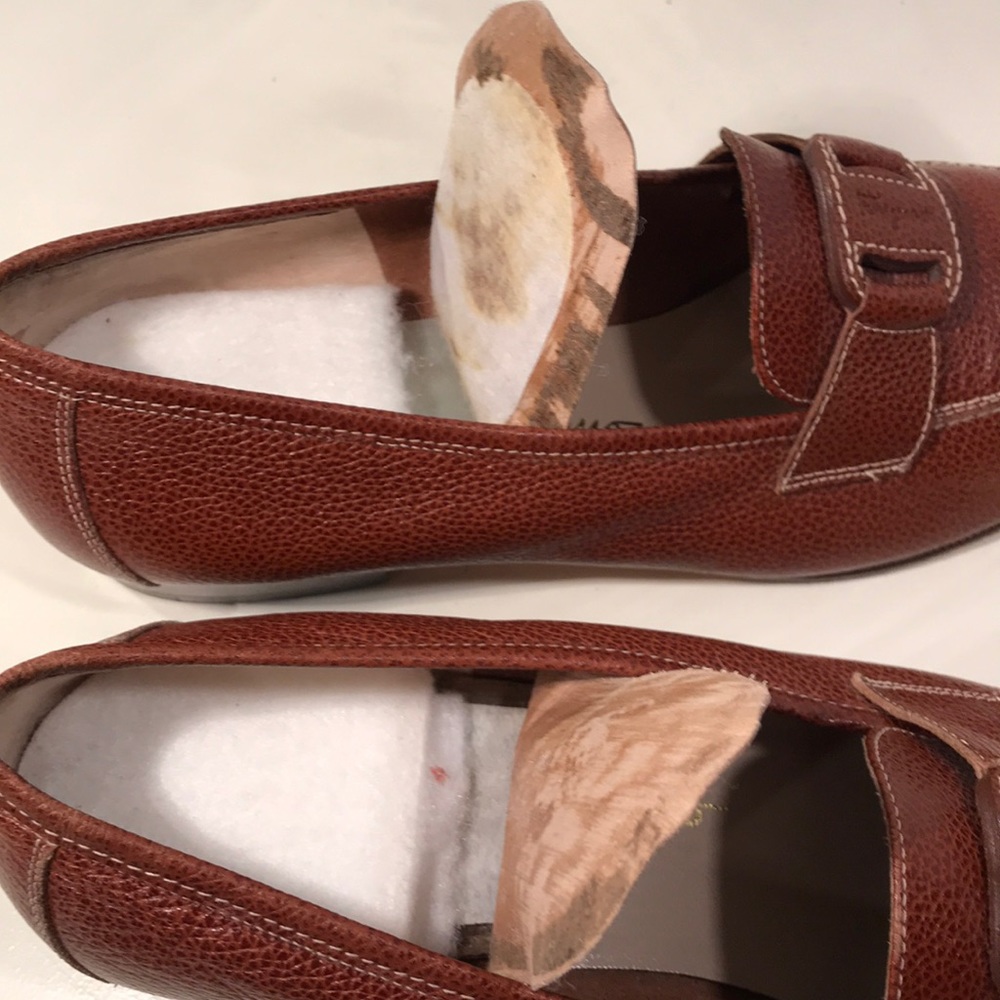 Salvatore Ferragamo Cognac Loafers Size 7.5 - Picture 8 of 8
